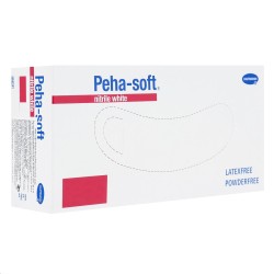 Перчатки нестерильные смотровые нитриловые, Peha soft (Пеха софт) р. xs №200 арт. 9422053 диагностические неопудренные белые 2400001858309