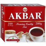 Чай, Akbar (Акбар) 2 г №100 черный пакетики с ярлычками