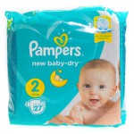 Подгузники, Pampers (Памперс) 4-8 кг 27 шт Нью беби драй мини