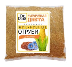 Отруби кукурузные, Dr. DiaS (Др. Диас) 180 г со льном