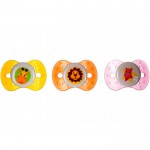 Соска-пустышка силиконовая, Бусинка 1 шт арт. 408 Кристалл с прикусом 3-6 мес