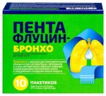 Пентафлуцин-Бронхо, гранулы для приготовления раствора для приема внутрь 8 мг+200 мг+500 мг+20 мг+200 мг / 5 г 10 шт пакетики