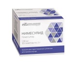 Нимесулид, гранулы для приготовления суспензии для приема внутрь 100 мг 2 г 30 шт