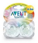 Соска-пустышка силиконовая, Avent (Авент) 2 шт арт. 84820 Классика 0-3 мес.
