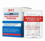 Средство для стоп, 911 Экстренная помощь 5 г 10 шт от пота и запаха саше
