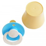 Соска-пустышка латексная, 1 шт солнышко с кольцом в защитном колпачке