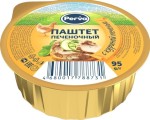 Паштет, 95 г Перва печеночный с куриной печенью ламистер круглый