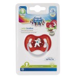 Соска-пустышка латексная, Canpol babies (Канпол бебиз) 1 шт арт. 23/222_red спейс круглая 6-18 мес красный