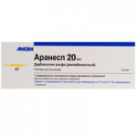 Аранесп, раствор для инъекций 80 мкг 0.4 мл 1 шт шприцы